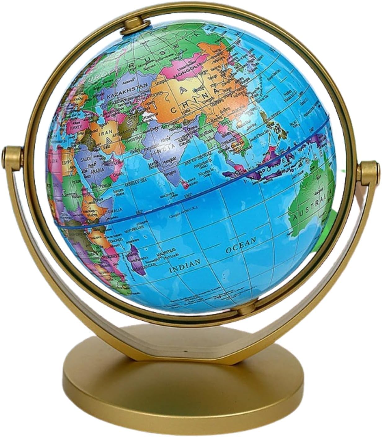 Globe, Compact, Mini, Interior, Stylish, Elementary Student, Study, Antique, Retro (Blue)