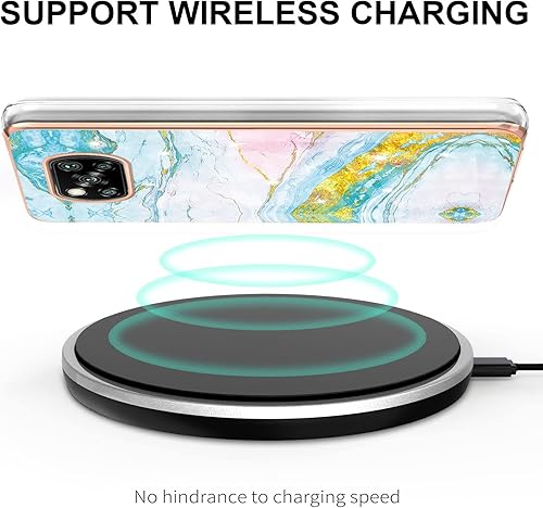 Miniatura 3 de Funda para Xiaomi Poco X3 NFC, TPU suave + patrón de mármol IMD Diseño delgado Cámara mejorada y protección de pantalla para niñas y mujeres para