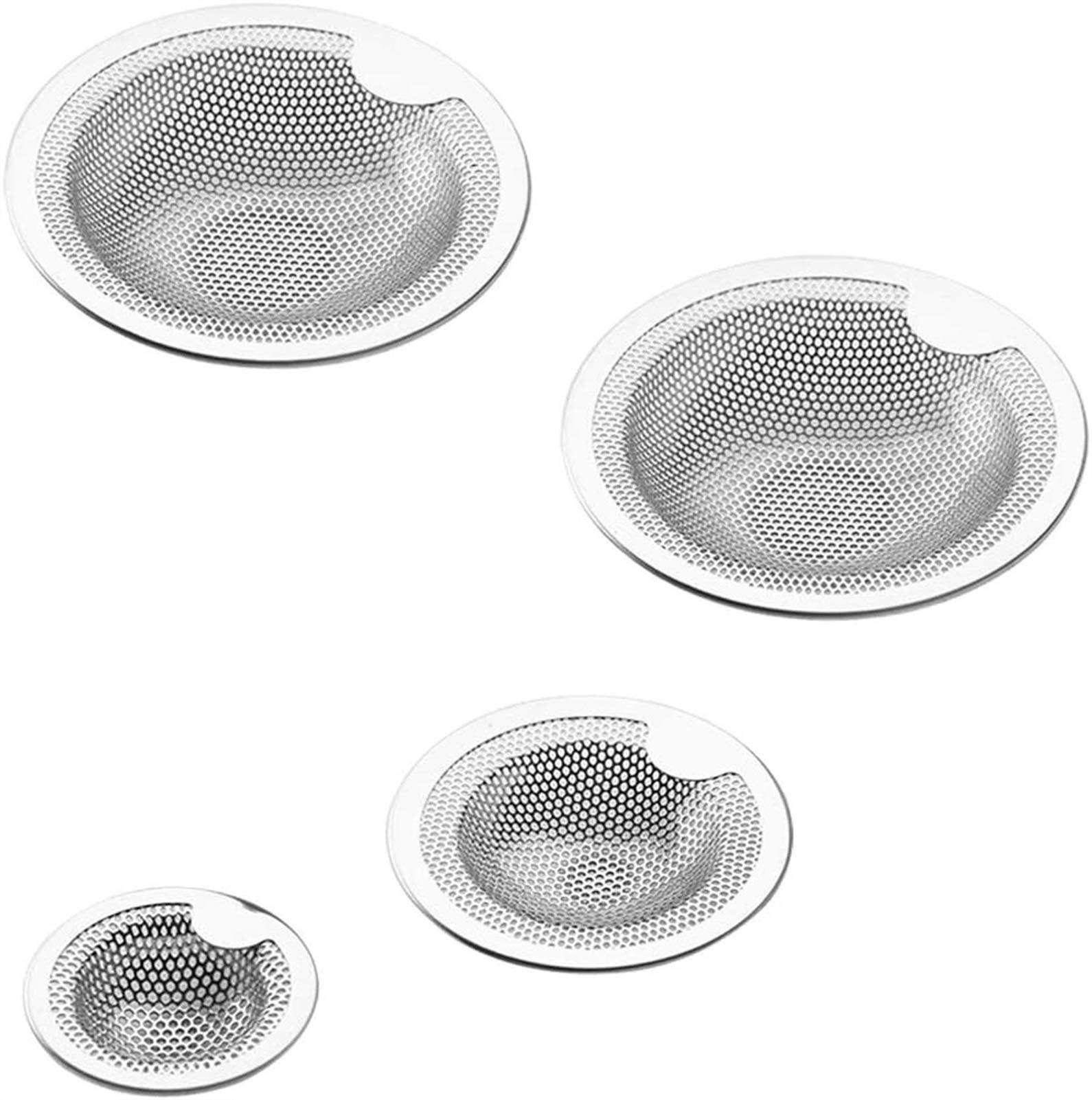 Filtre évier en acier inoxydable lot de 4 crépines de cuisine