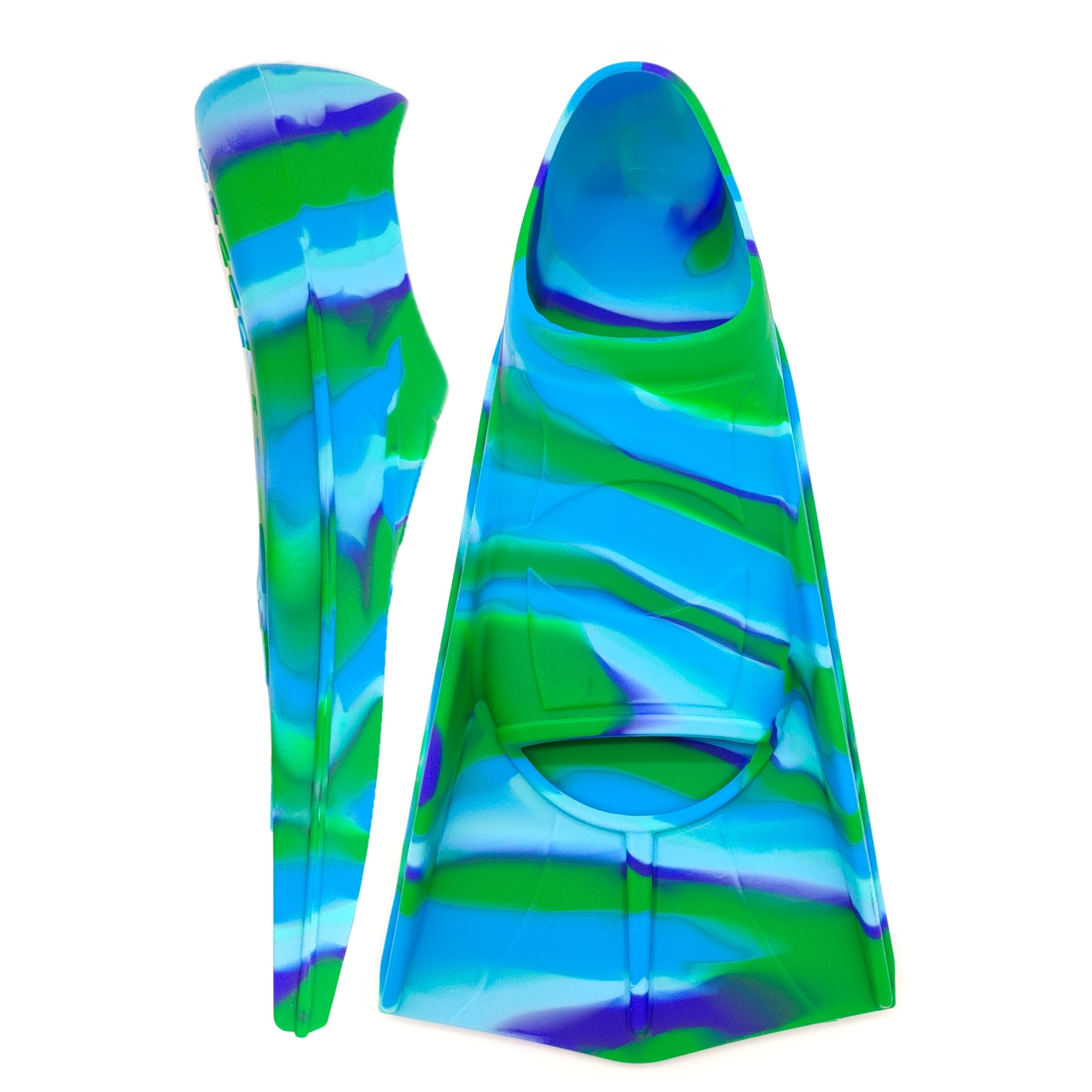 Schwimm-Trainingsflossen, bequeme Silikonflossen zum Schwimmen und Tauchen, Größe geeignet für Kinder, Mädchen, Jungen, Erwachsene