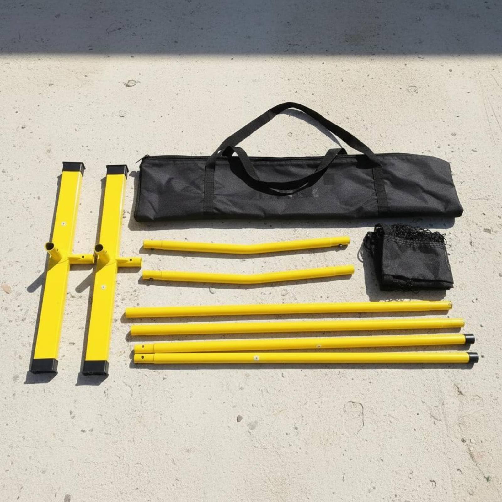 Rete Portatile da Pickleball Professionale Rete Pickleball Portatile Versatile Supporto Badminton Regolabile per Cortile, Campi Sportivi, Palestra