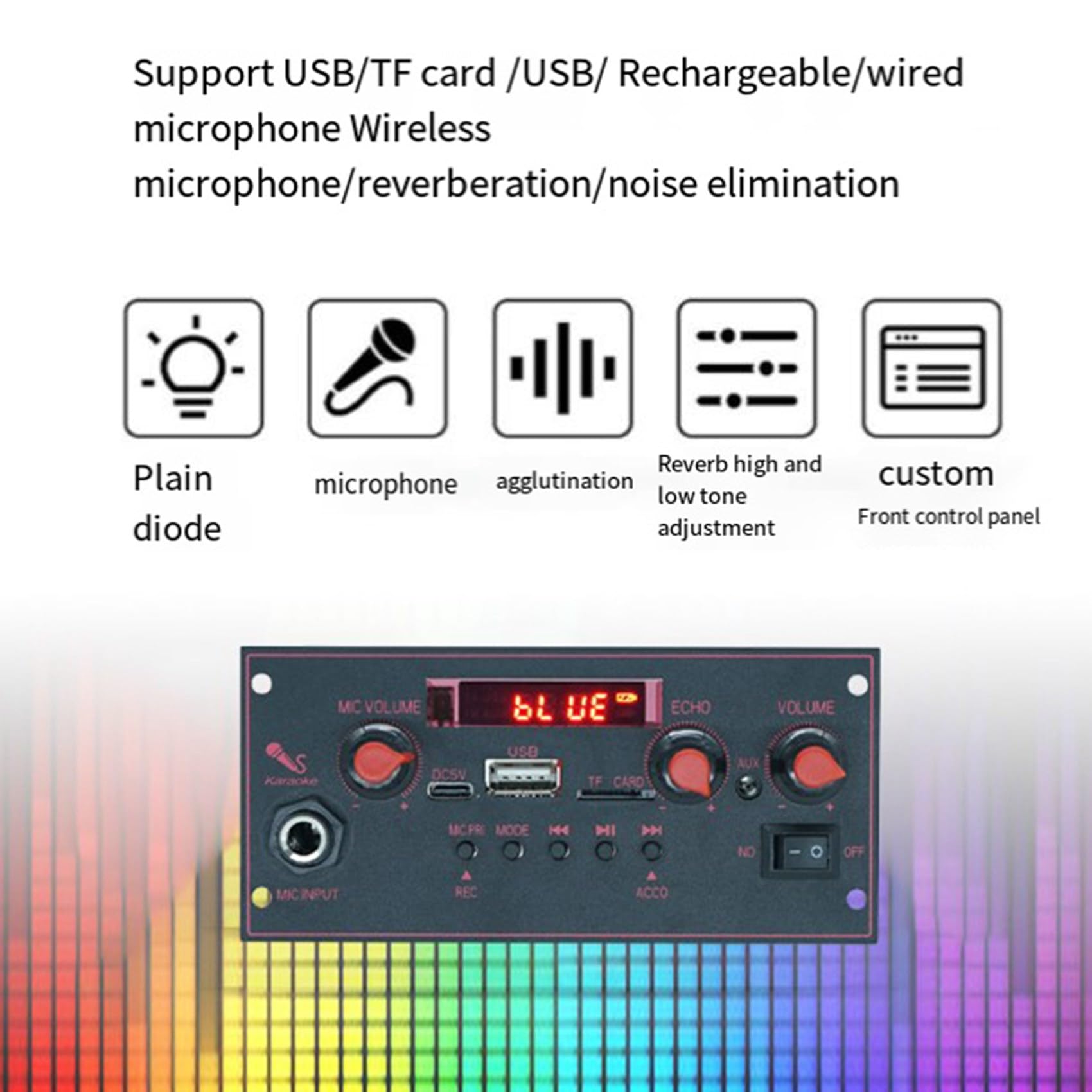 Płytka Wzmacniacza 2 X 10 w Bluetooth Płytka Dekodująca Mp3 Wózek Odtwarzacz Audio Samochodowy Moduł Bluetooth Akcesoria Zamienne B