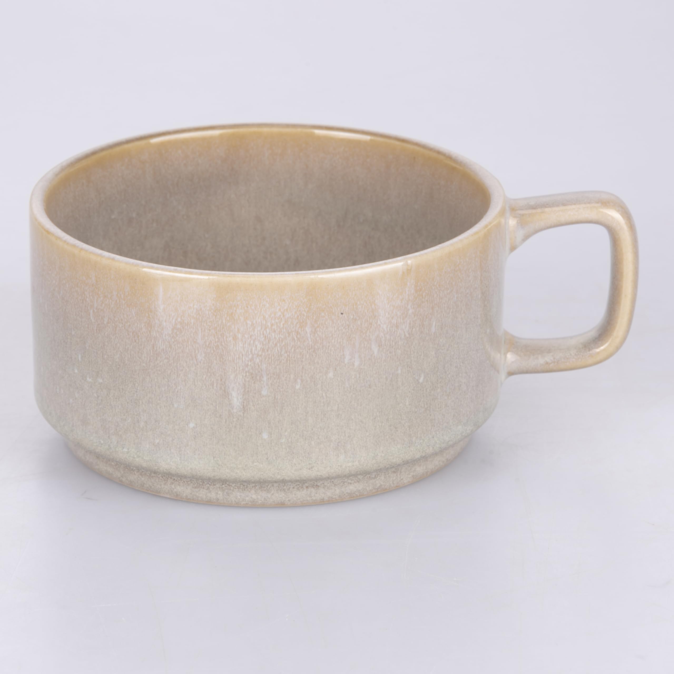 Villa d'Este Home Tivoli Lot de 4 tasses à café 90 ml en grès, 4 tons Villa d'Este Home Tivoli Lot de 4 tasses à café 90 ml en grès, 4 tons