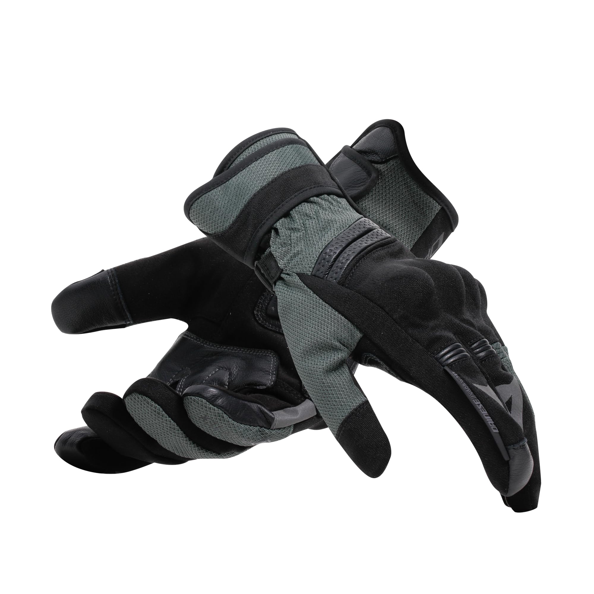 Dainese - Teyde Gore-Tex Gloves, wodoodporne rękawice motocyklowe, męskie, czarne/zieleń wojskowa, XS