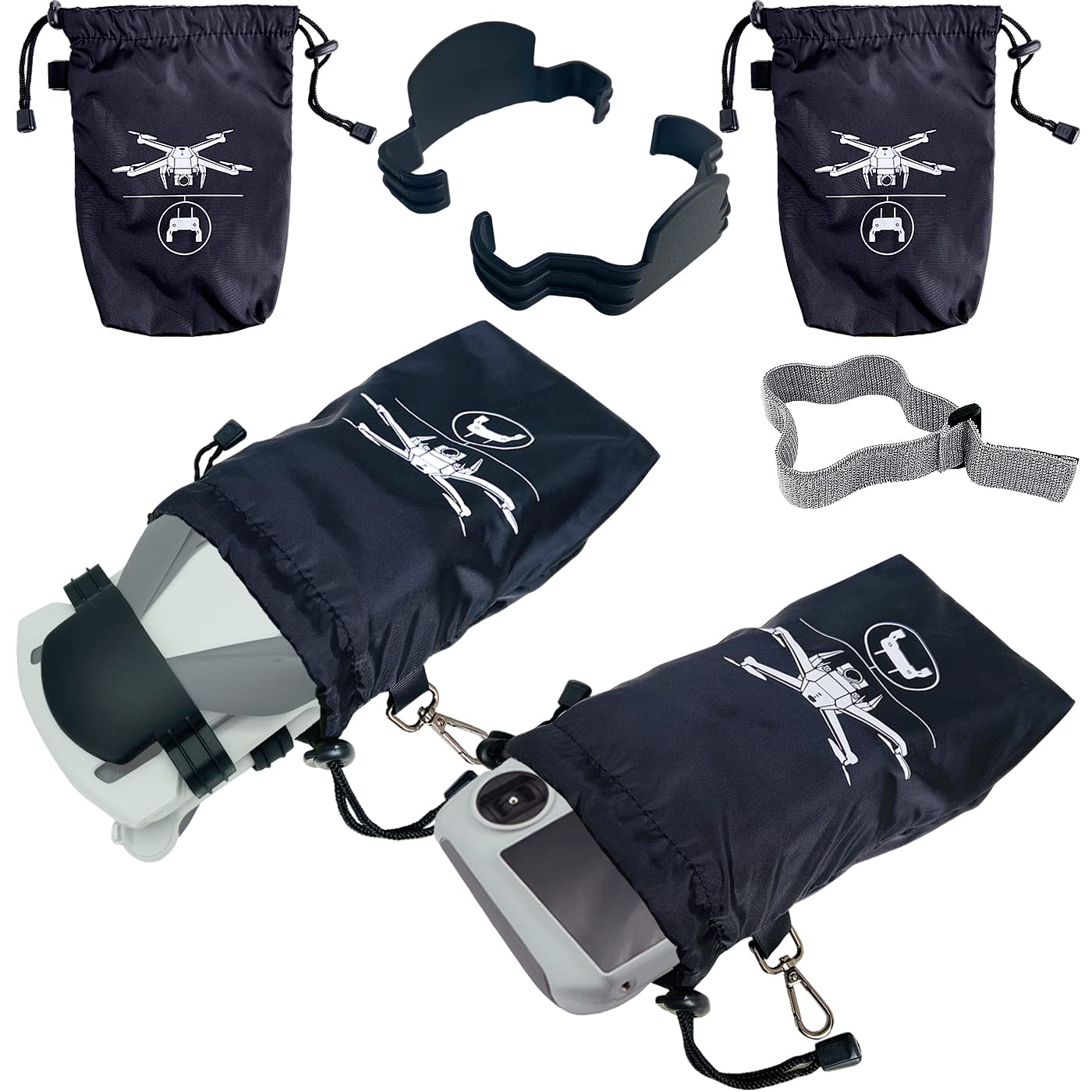 Aircraft Sleeve for DJI Mini 3 Pro Drone and Mini 3 Pro Controller Sleeve, Propellers Holder Strap for DJI Mini 3 Pro Drone Blades Protector Guard Strap for DJI Mini 3 Pro RC Accessories