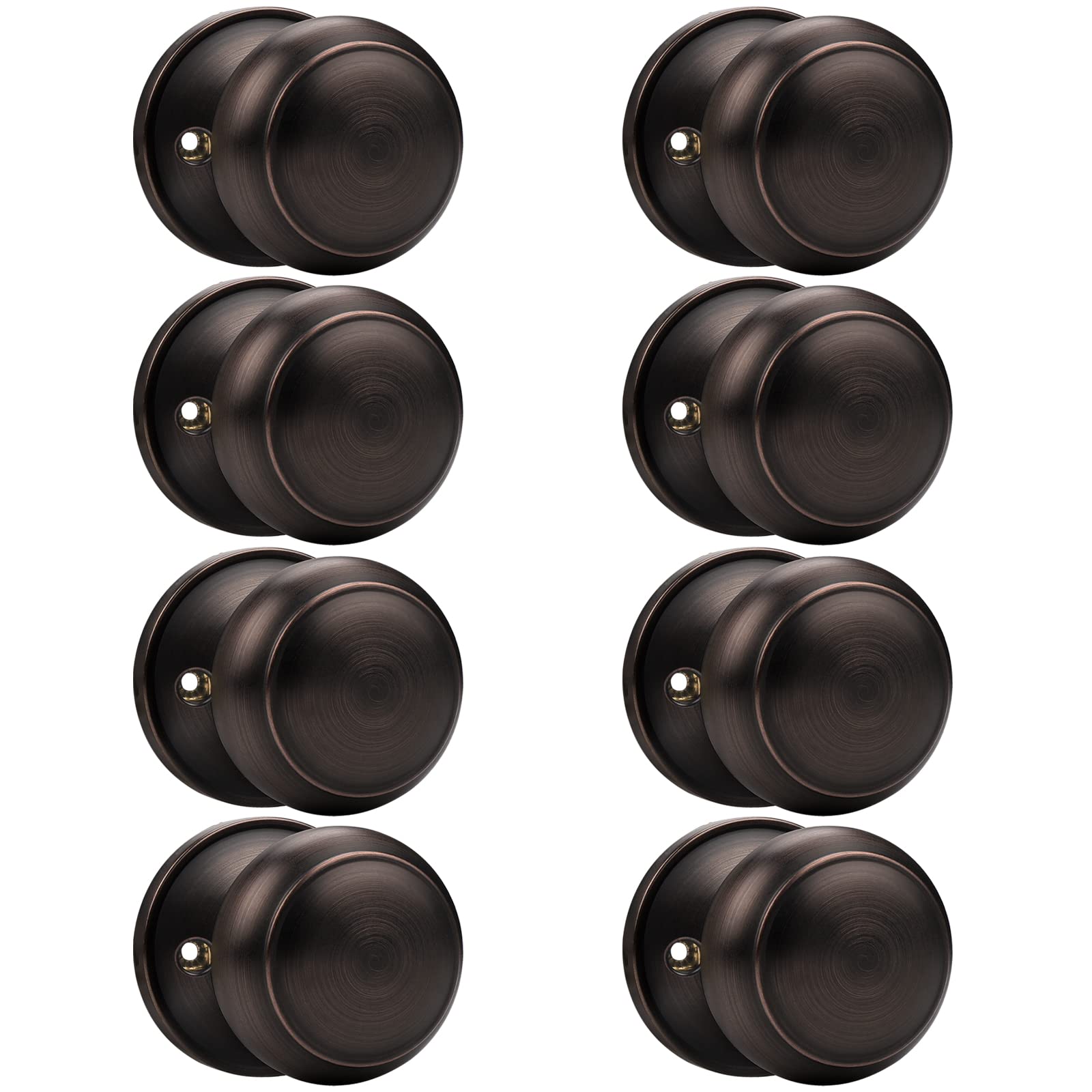 Brushed Nickel Dummy Door Knobs - 2 Pack -17