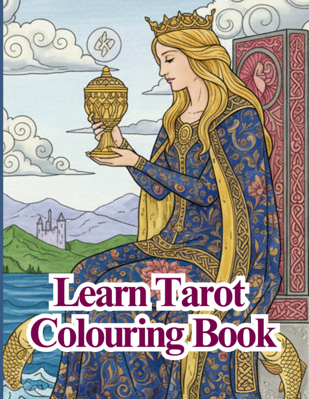 Learn Tarot Colouring Book: Get to Know The Meanings & Advice of All 78 Beautiful Cards, While You Relax & Colour (Celestial Sketchers)