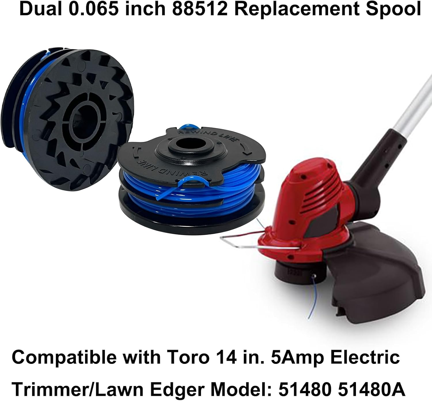 6PC 88512 Dual Trimmer Line Spool view 6