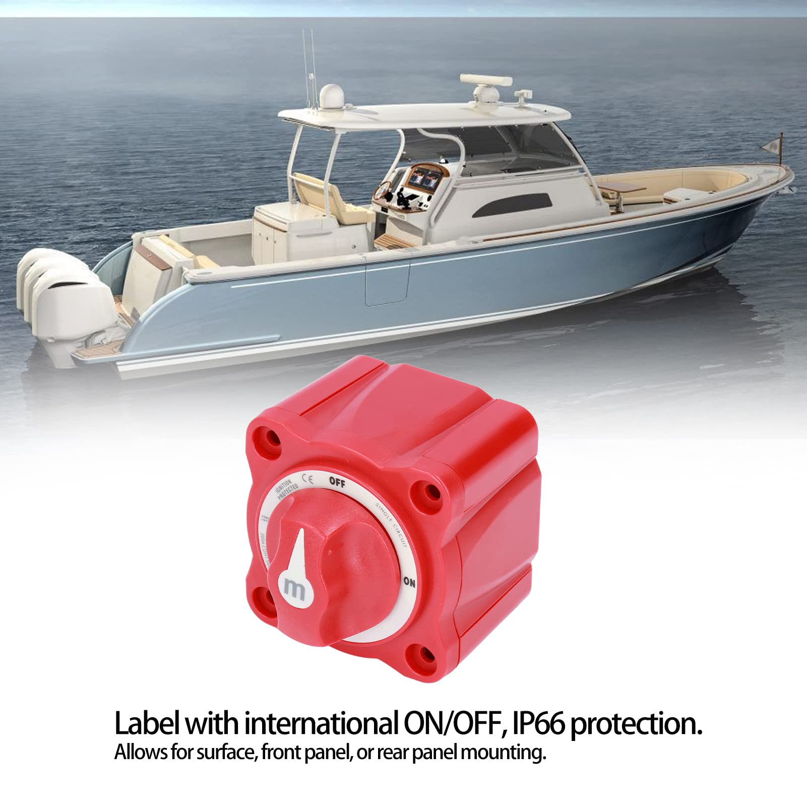 Interruttore Batteria da 300 A Isolatore di Interruzione Dell'alimentazione A Doppio Circuito A 3 Posizioni per Rimorchio per Autocarri per Barche Marine RV