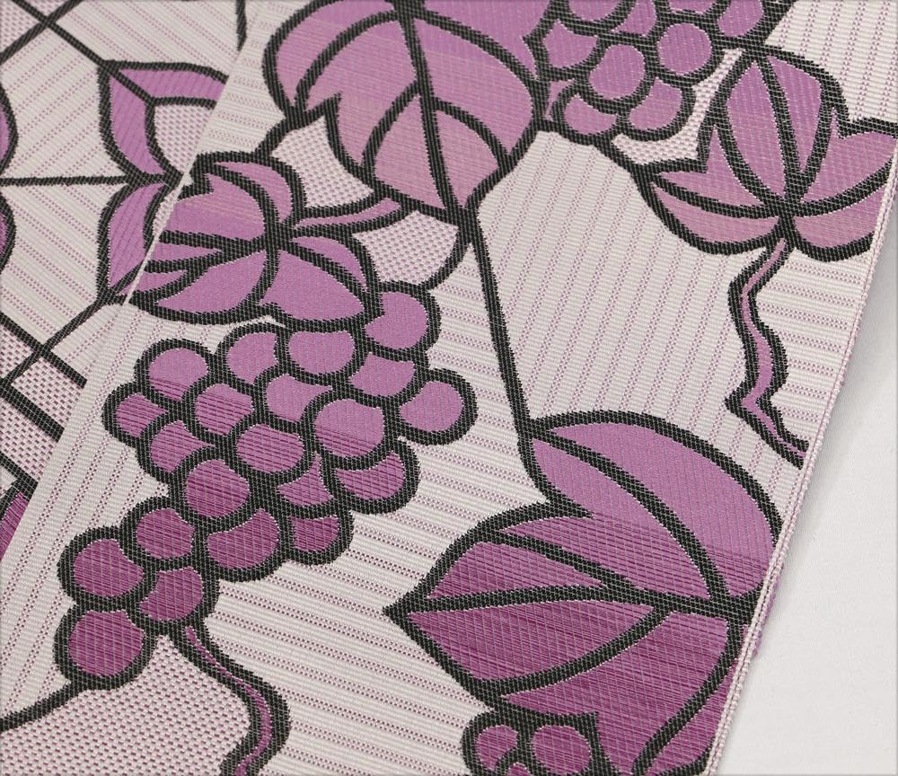 新品 博多織 協和織物 両面長尺小袋帯 半幅帯 葡萄唐草③ 口とじ加工込 Amazon.co.jp: 博多織 協和織物 両面長尺小袋帯 半幅帯 葡萄唐草