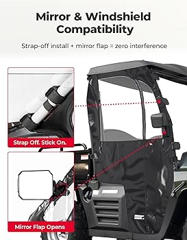 Amazon.com: KEMIMOTO Soft Upper Doors Compatible with UTV