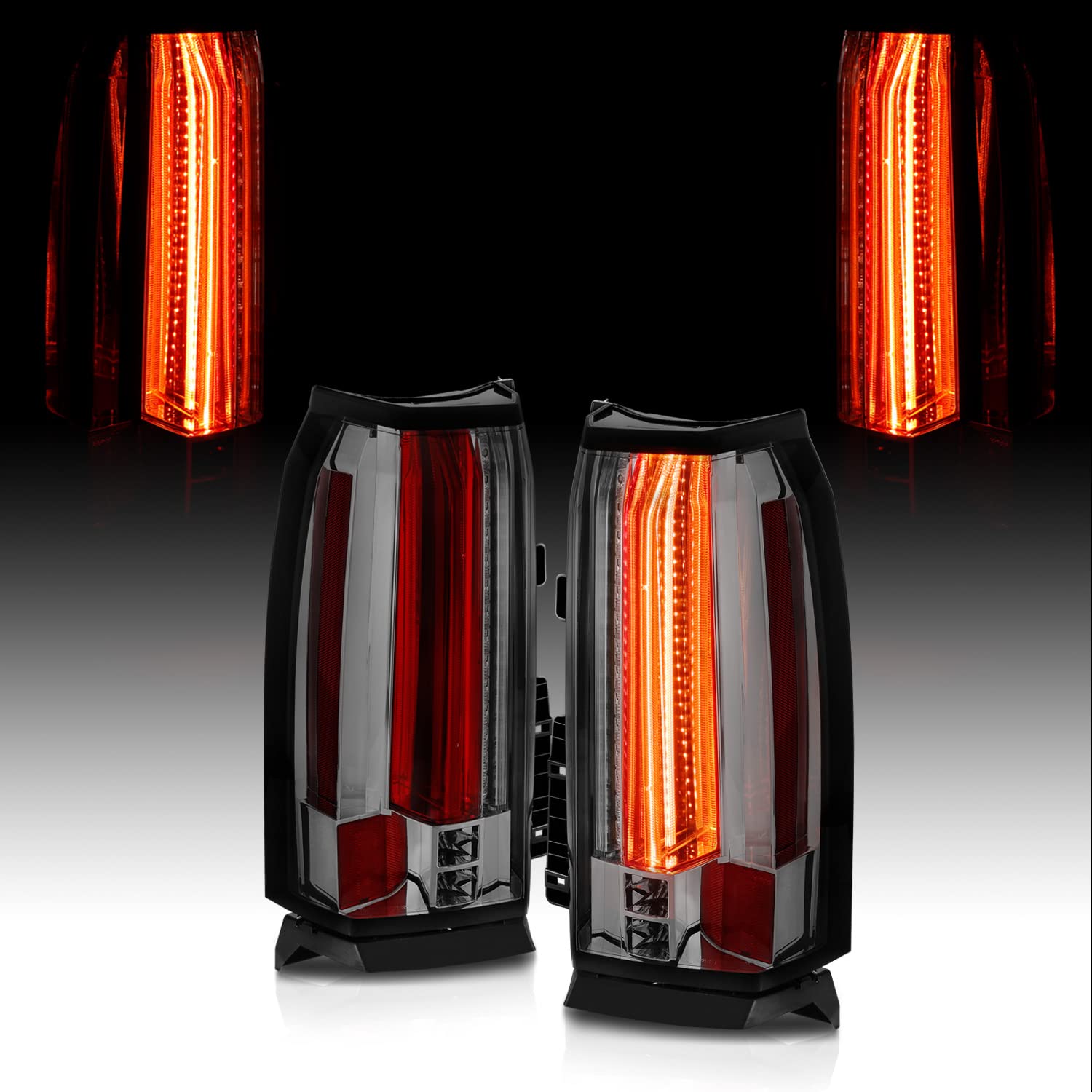 【美品】サバーバン LEDスモークブラック テールランプ 4点セット auto-parts-jp_s32-5