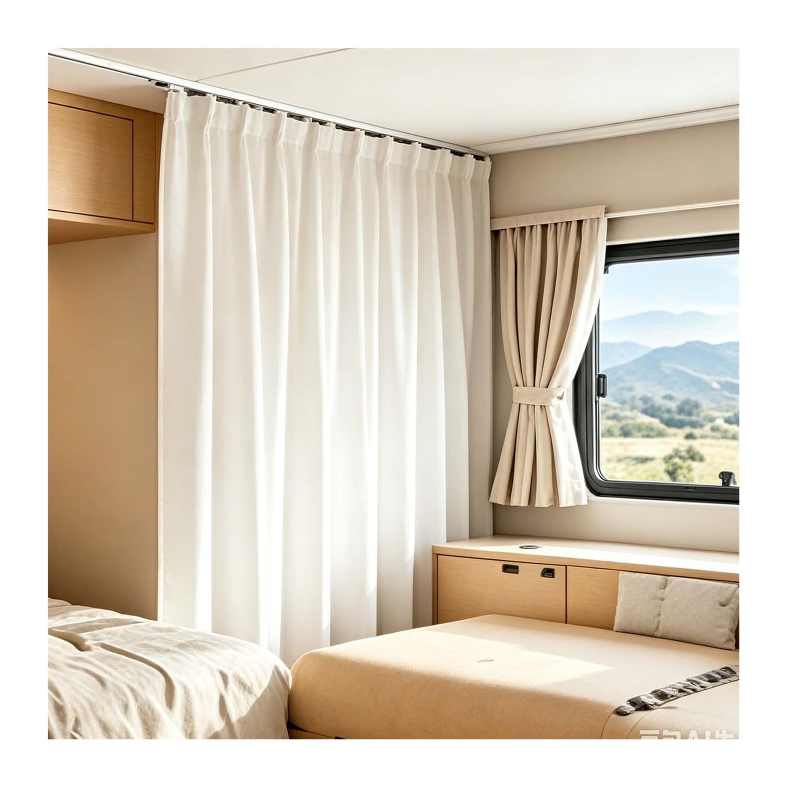 Riel cortina silencioso de aluminio aleación resistente de 5.6m para ventanas en U