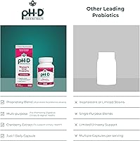 Vista 5 de pH-D Feminine Health Support - Probiótico para la salud de la mujer con mezcla prebiótica, extracto de fruta de arándano - Suplemento oral - 30