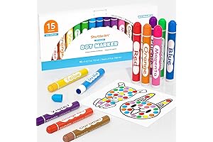 Shuttle Art Washable Non-Toxic Childcare Markers for Toddlers and Young Children