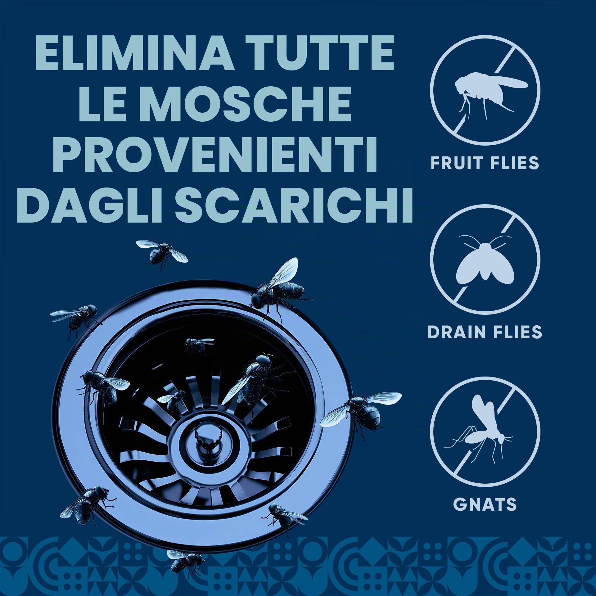 Trattamento per lo scarico della mosca della frutta, elimina moscerini, mosche e altro ancora, funziona in tutti gli scarichi, 3,5 l