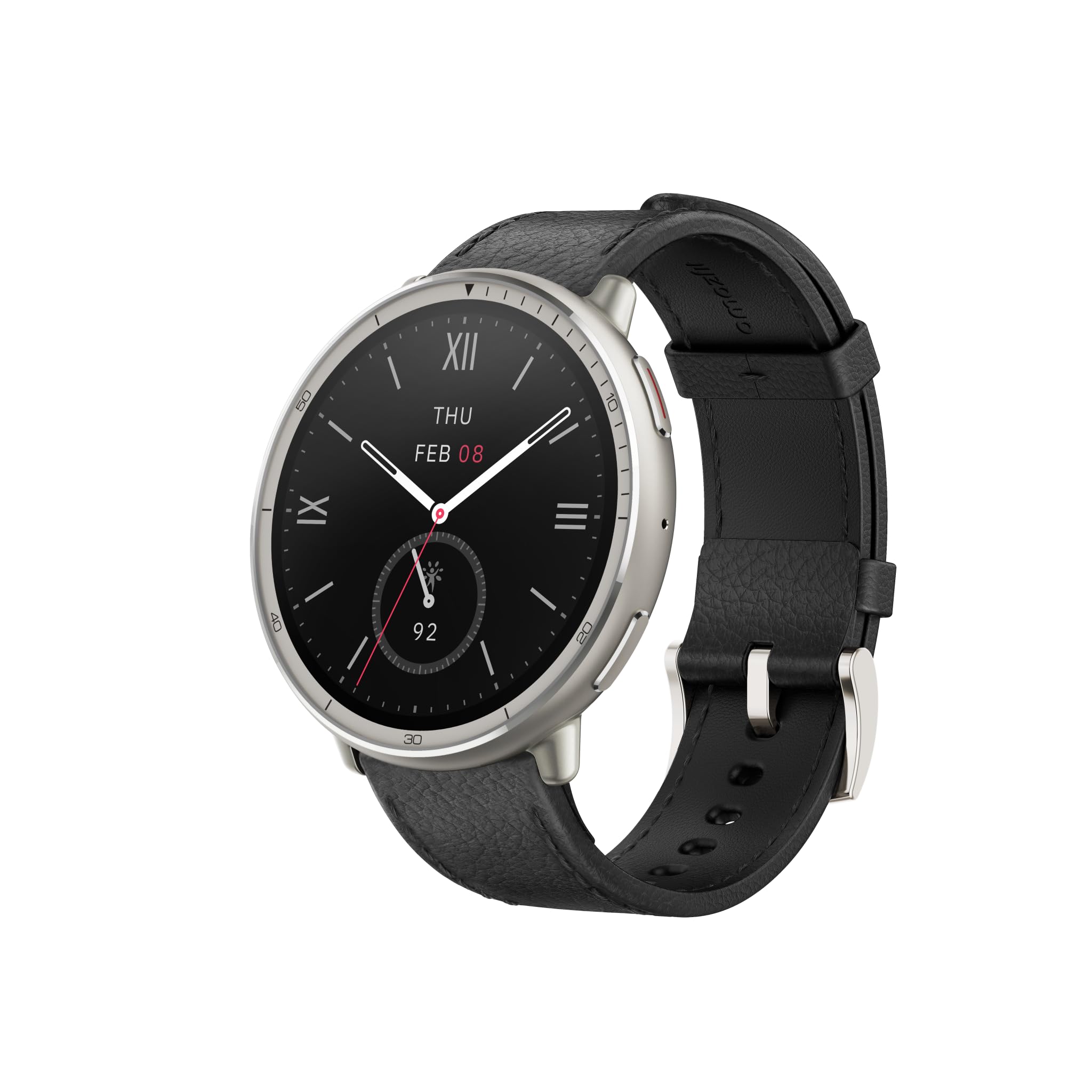 Amazfit-Eu Black Leather - Premium Version (Nfc) Active 2