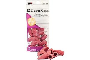 Charles Leonard Pink Pencil Eraser Caps: Premium Protection for Your Erasers