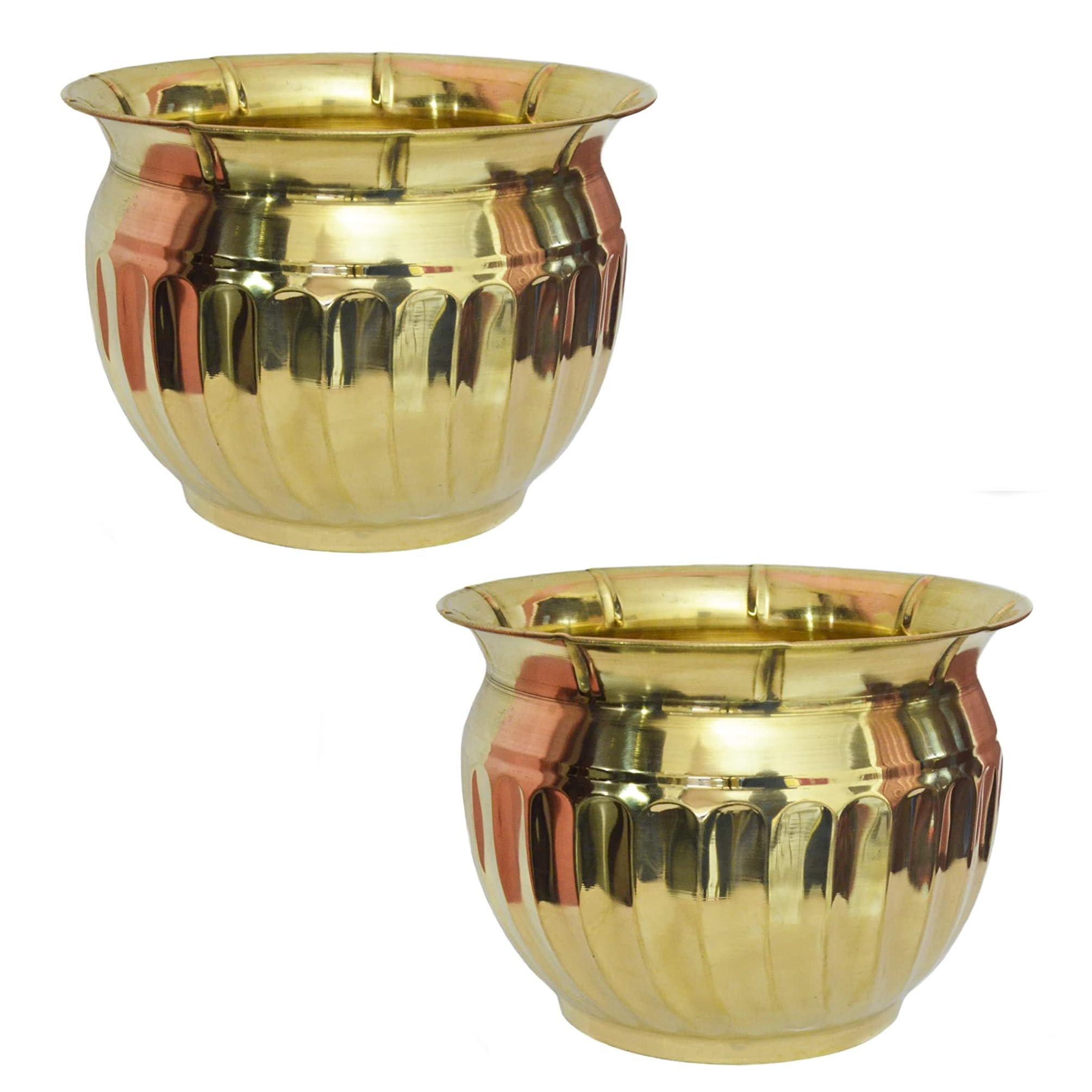 Kaper Brass Planter Small Plant Container for Home Decor (Set of 2) Living Room and Kitchen (Dia 6") Indoor Decorative Flower Pot/Vase (B0CD59H3NL) Amazon Price History, Amazon Price Tracker