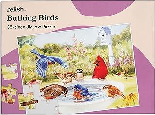 Comprar Relish ‘Bathing Birds’ Puzle de 35 Piezas diseñado para Personas ancianas con Demencia/Alzheimer’s