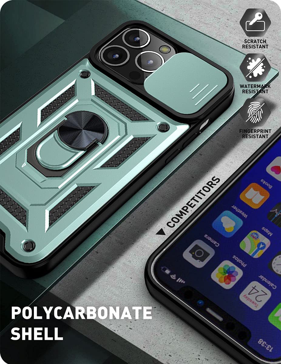 Camera Slide Cover Protective Case Hitaoyou Compatible With IPhone 11 Pro Max Case, IPhone 11 Pro Max Case With Camera Cover & Kickstand Military Grade Shockproof Heavy Duty Protective Magnetic Case For - View #9