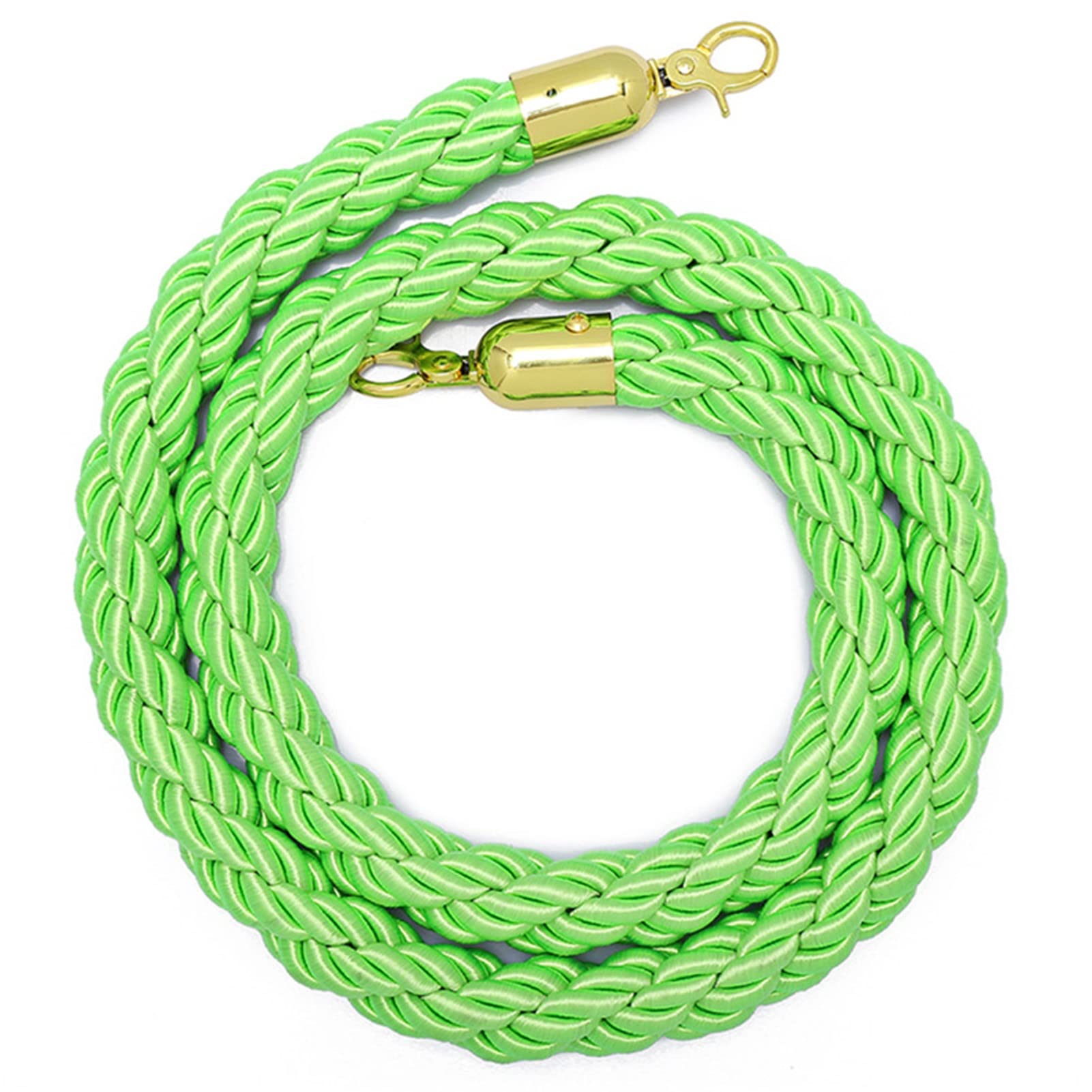 red carpet ropes and poles,velvet rope, Crowd Control Stanchion Rope, Braided/Twisted Hemp Rope Barrier for Queue Divider, Rope Safety Barrier, Crowd Control Rope Queue Line Barrier(Green d,2.7m/8.9ft