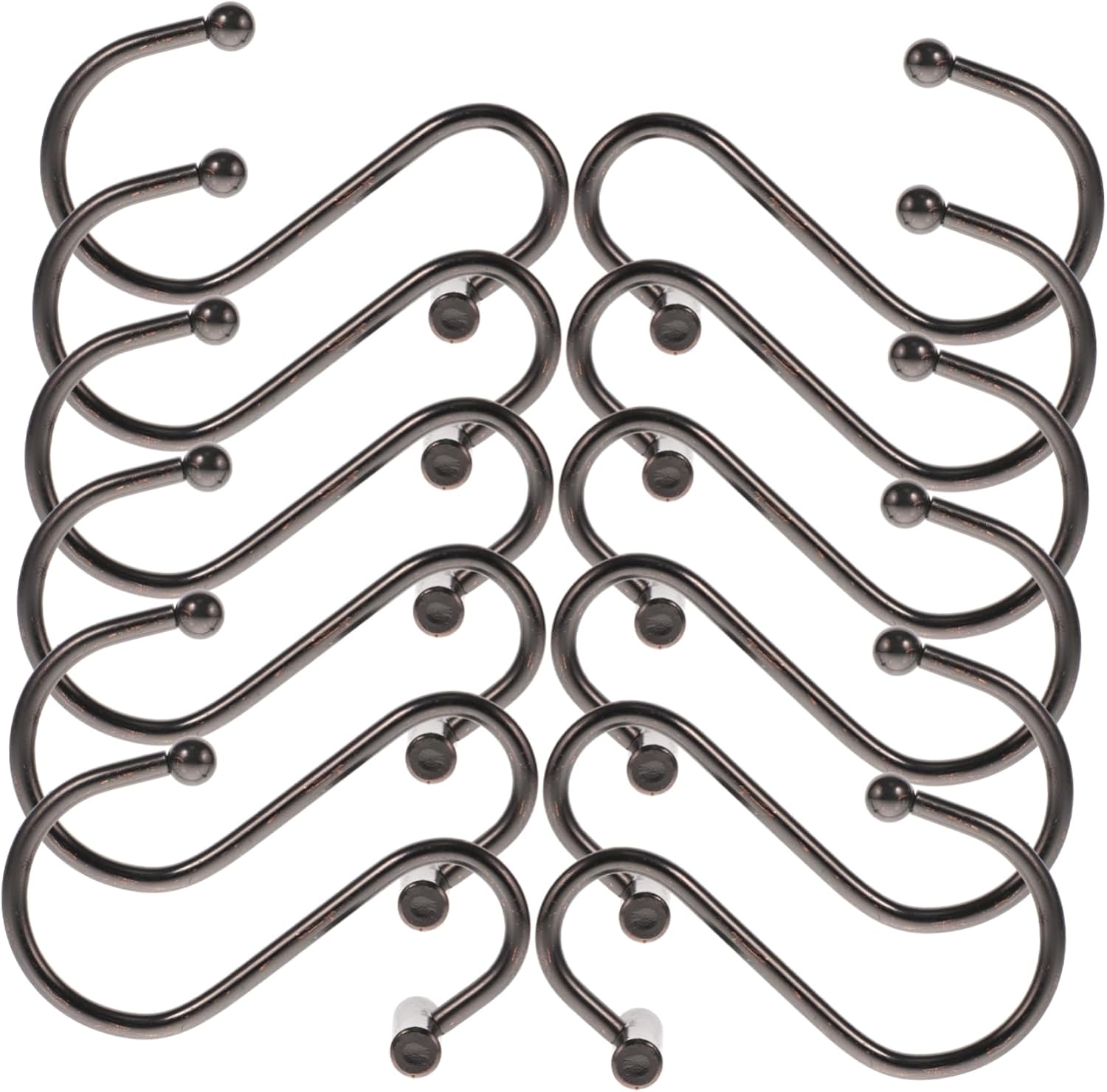 36pcs Shower Curtain Hooks Hangers for Easy Sliding Bathroom Rods for Shower and Window Curtains Resistant Easy to Clean