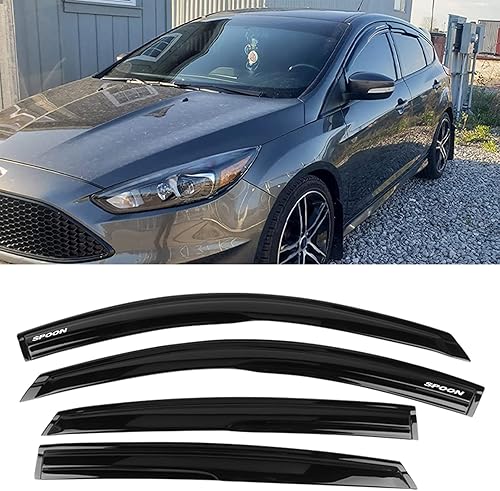 Miniatura 2 de EVPROXP - Visera de ventana compatible con Honda Accord Sedan 4DR 18-21, deflector de ventilación de ventana lateral, teñido ahumado oscuro, estilo