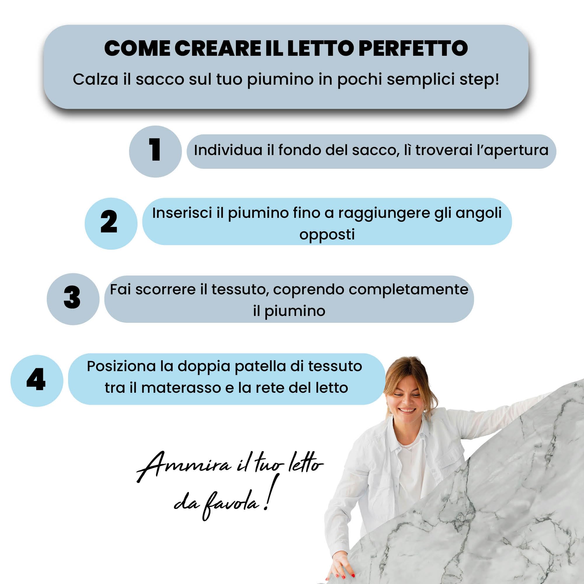 Set Copripiumino Microfibra Fashion, Lavorato in Italia - Parure Copri Piumino - Sacco Piumone 200x200 cm con Patella e federa Cuscino, Piazza e Mezza, Marble