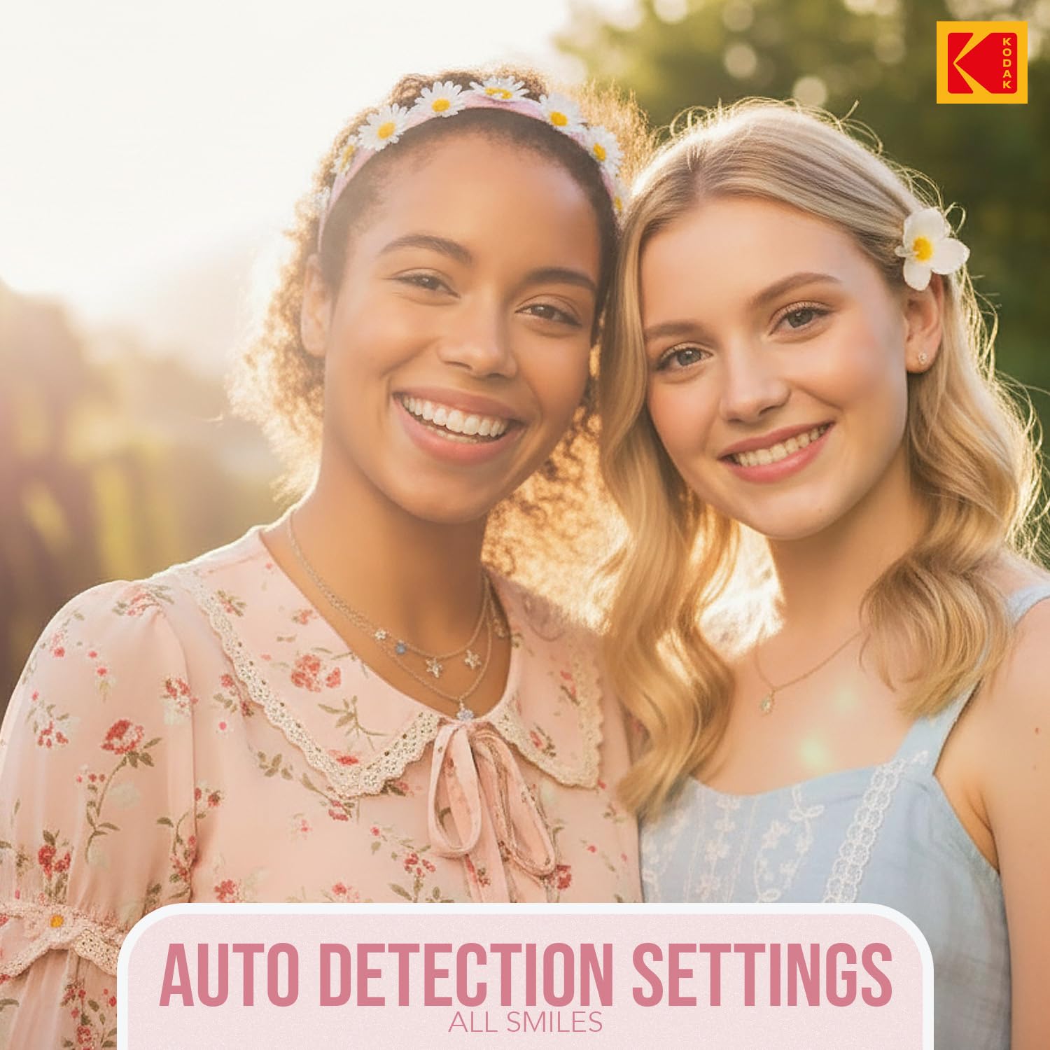 Kodak PixPro - Fotocamera digitale con zoom FZ55, 16 MP, 1080p, Full HD, con zoom ottico 5x, per vlogging (rosa pastello)