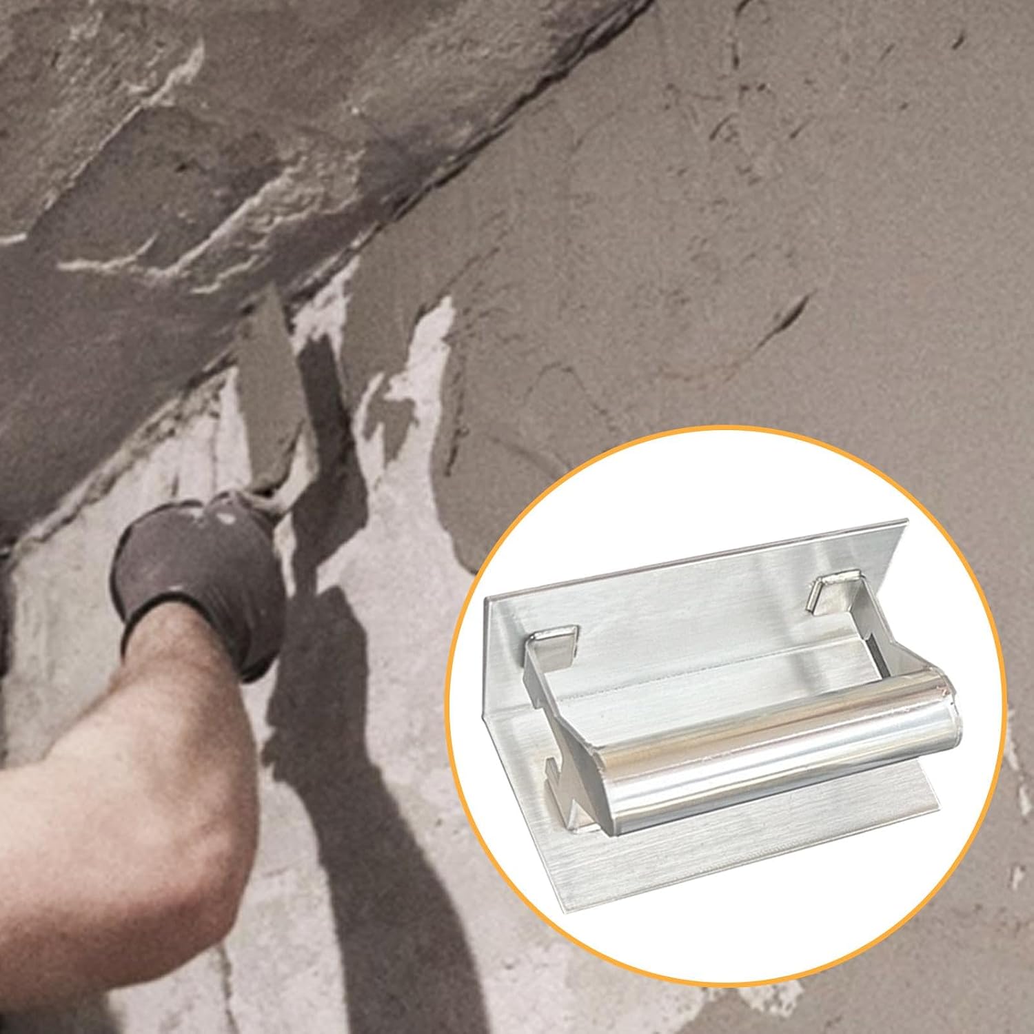 Drywall Corner Finishing Tool Stainless Steel Corner Trowel Multipurpose for Wall Repair Rust Resistant High Strength Professional- Style a