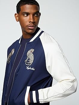 ジャケット・アウター puli tops mini navy Peruzzi Hammered Stud Short Length Jacket Navy | Cilento Designer Wear