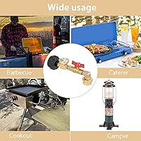 Vista 4 de Adaptador de recarga de propano con válvula y medidor, llena botellas de 1 libra desde tanque de 20 libras. Se ajusta a tanque de propano QCC1