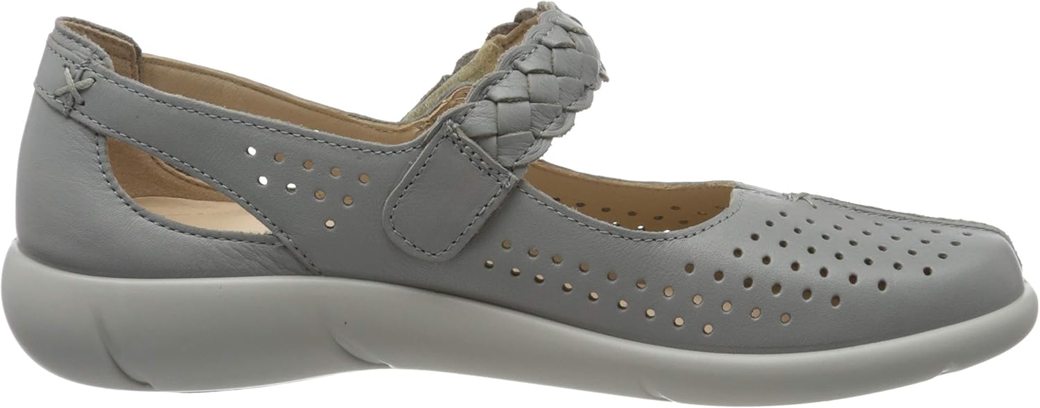 Hotter Women's Quake Mary Jane Mary Jane 6.5 Pebble Grey