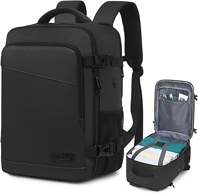 Yankony Mochila Viaje Cabina Avion 40x20x25 para Ryanair Travel Backpack 20L con Compartimiento para Portátil de 14 Pulgadas Impermeable y Antirrobo Equipaje De Mano Hombre Mujer