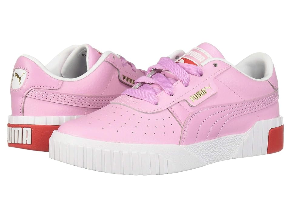 

Puma Kids Cali (Little Kid) (Puma White/Hibiscus) Girl's Shoes, Pink