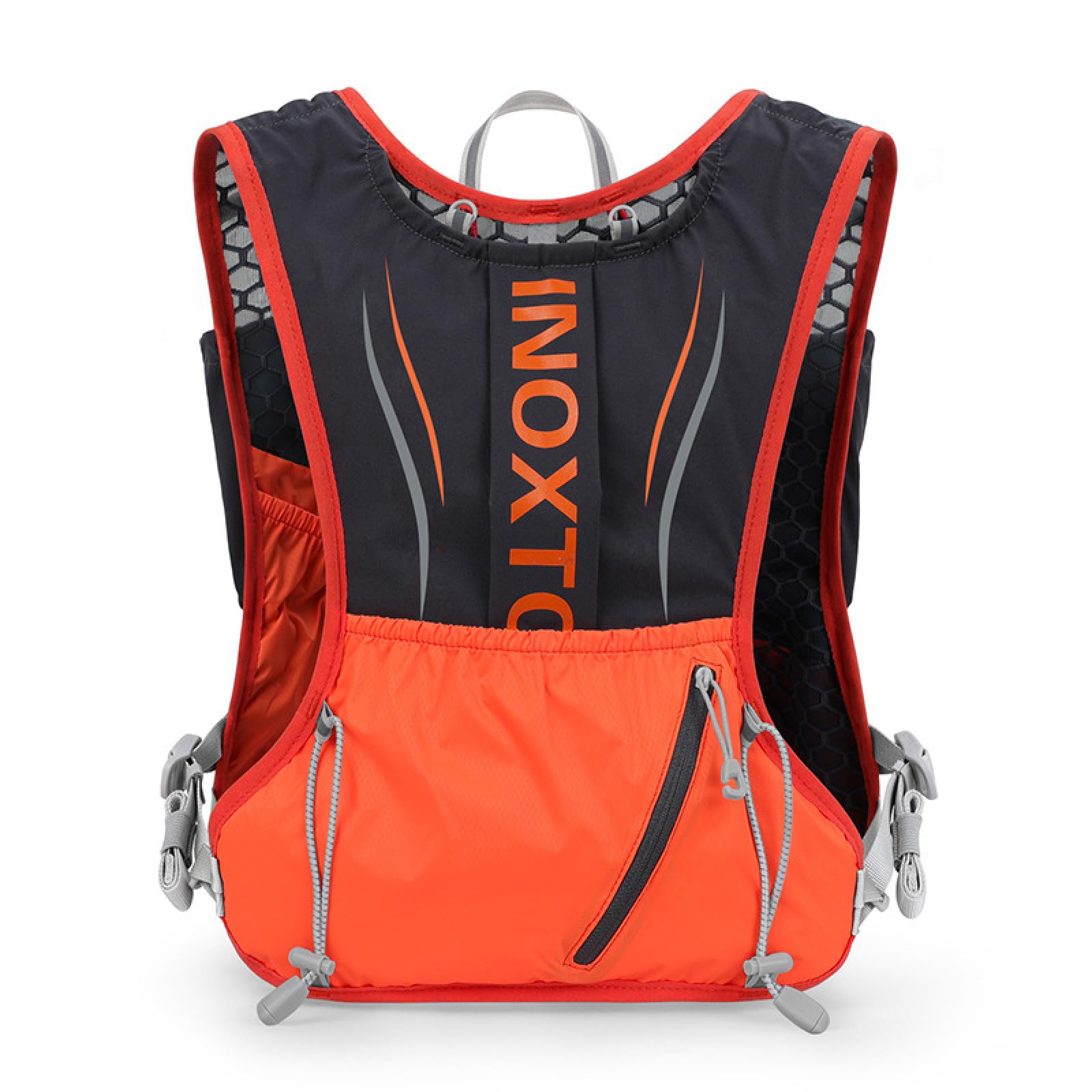 Zaino sportivo, borsa da trail running, borsa da ciclismo, zaino da trekking da 5 litri, borsa per l'idratazione, arancione, 18 * 8 * 37 cm