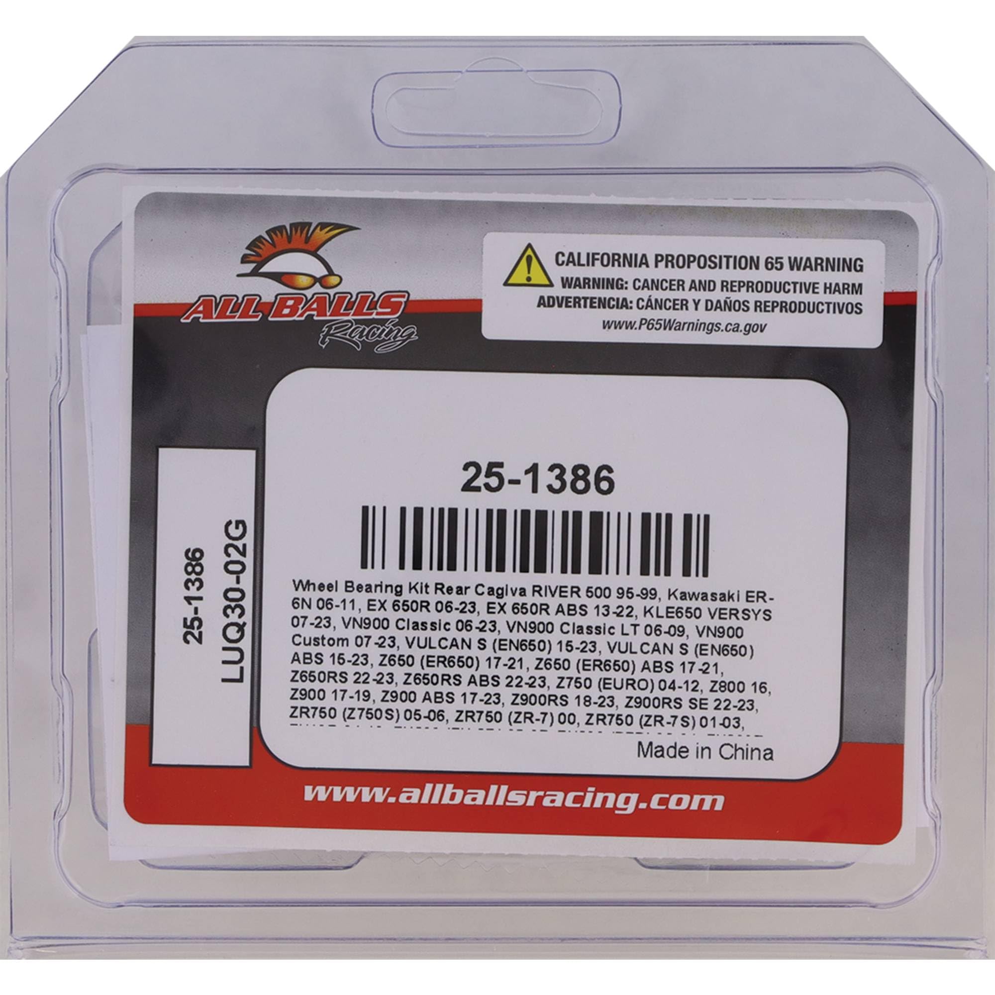 All bolas de rodamientos y Seal Kit 25 – 1386