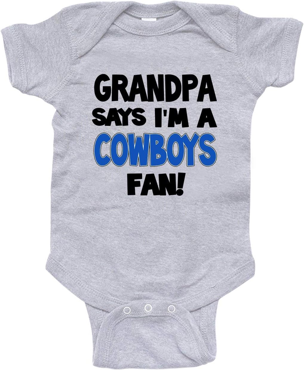 NanyCrafts' Grandpa Says I'm a Cowboys Fan Baby Bodysuit, Baby Cowboys Fan