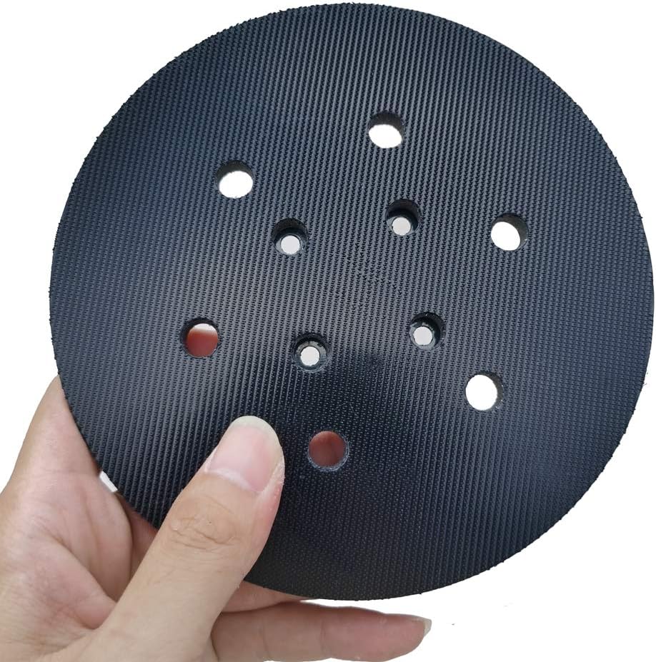 Tockrop 6 Inch Dia 6 Hole Sander Hook and Loop Pad - Replacement Backing Pad Sanding pad for Ridgid R2611 Random Orbit Sander (3) - - 