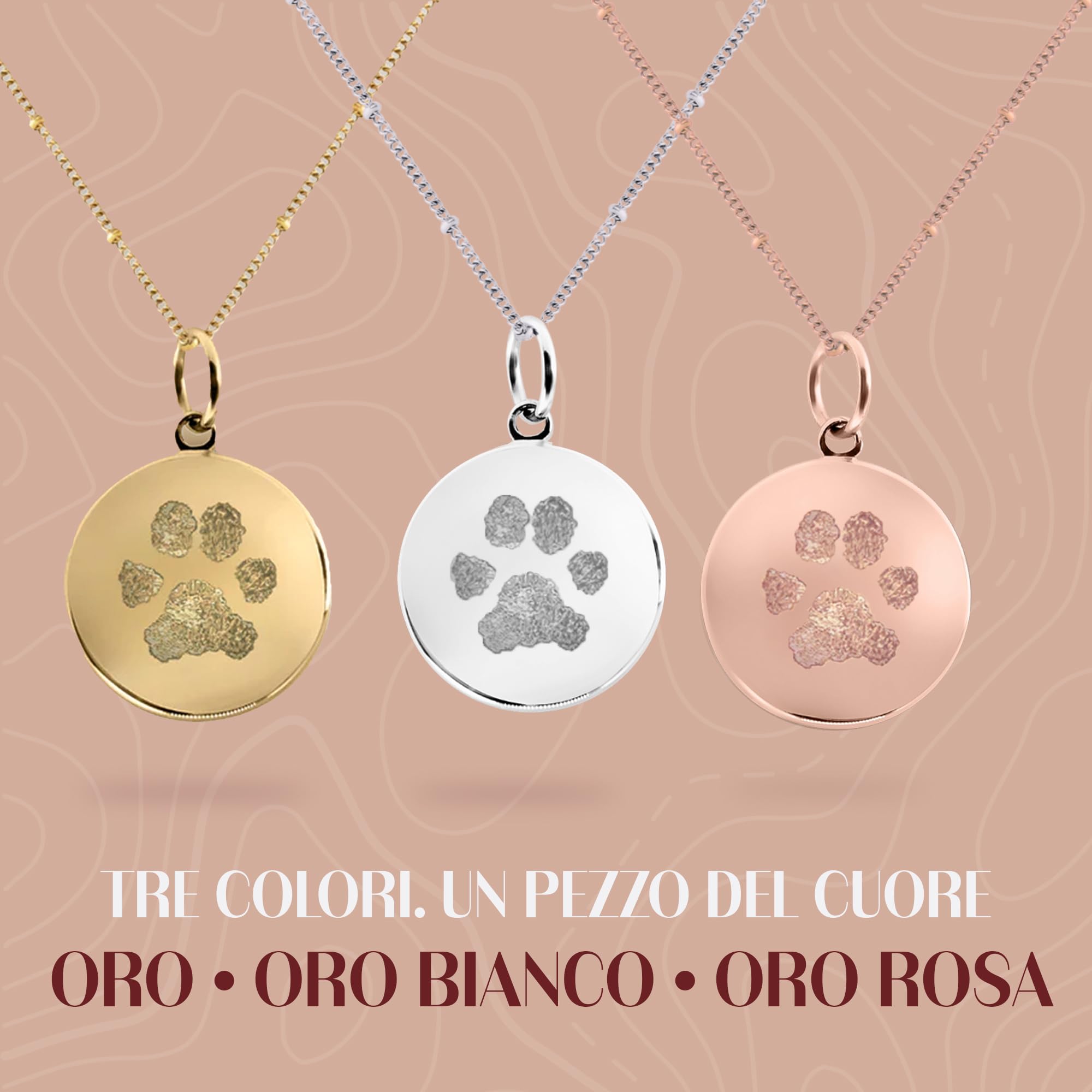 Collana con Ciondolo a Forma di Zampa Personalizzata, con Incisione, con Ciondolo a Forma di Zampa con Nome, ricordo con Lettere e Pietra Portafortuna, Regalo per Gli Amanti degli Animali