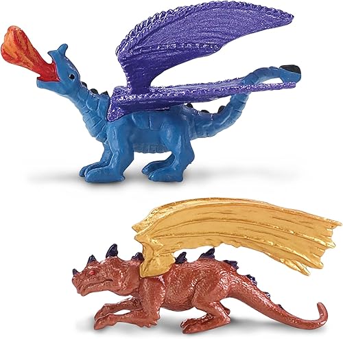 Miniatura 4 de Safari Ltd. Lair Of The Dragons Collection 1 Designer Toob - 6 Miniature Dragon Figures for Fantasy Themed Play, Boys, Girls & Kids Ages 3+