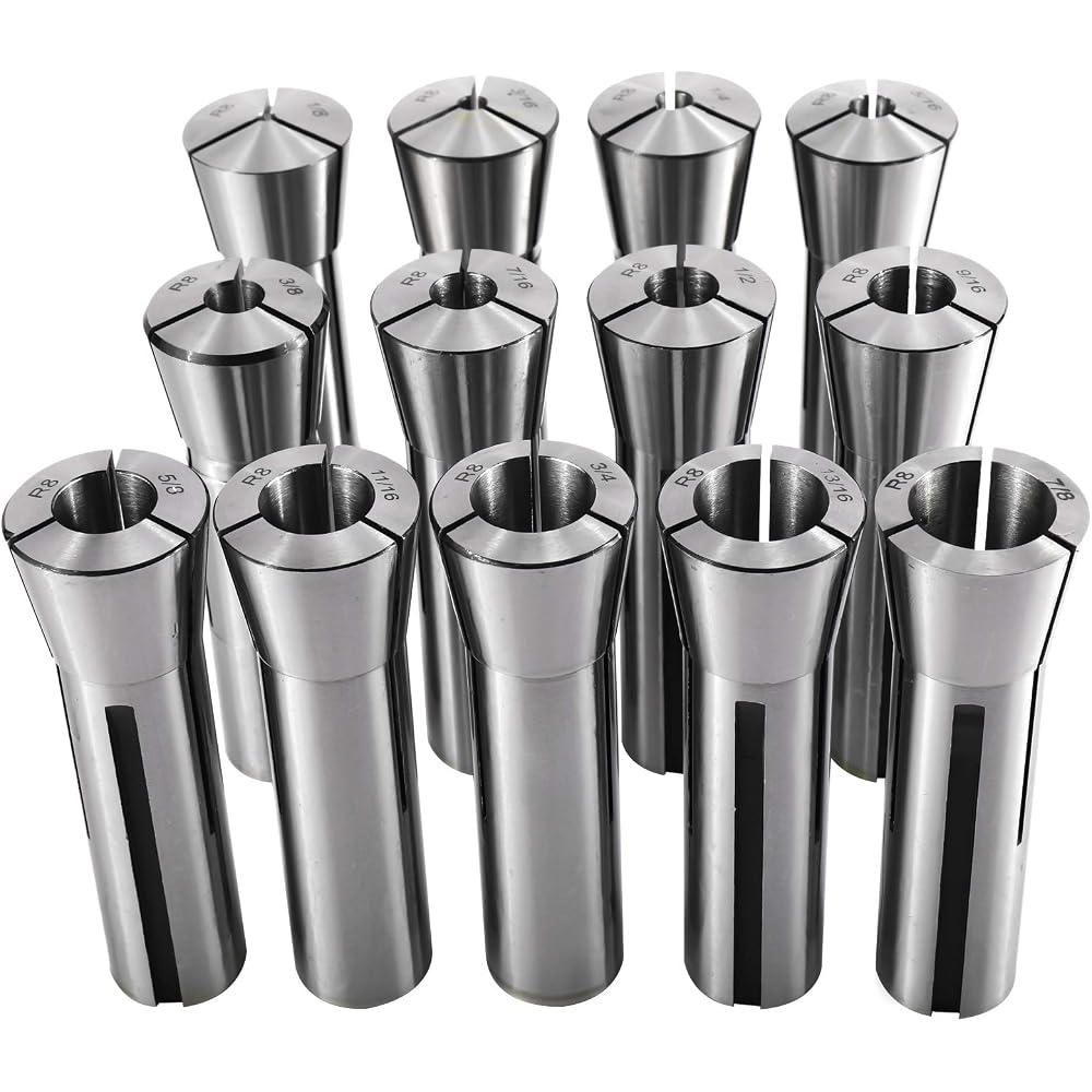 $11/mo - Finance KUNTEC 13 Piece Precision R8 Collet Set Mill Collets ...