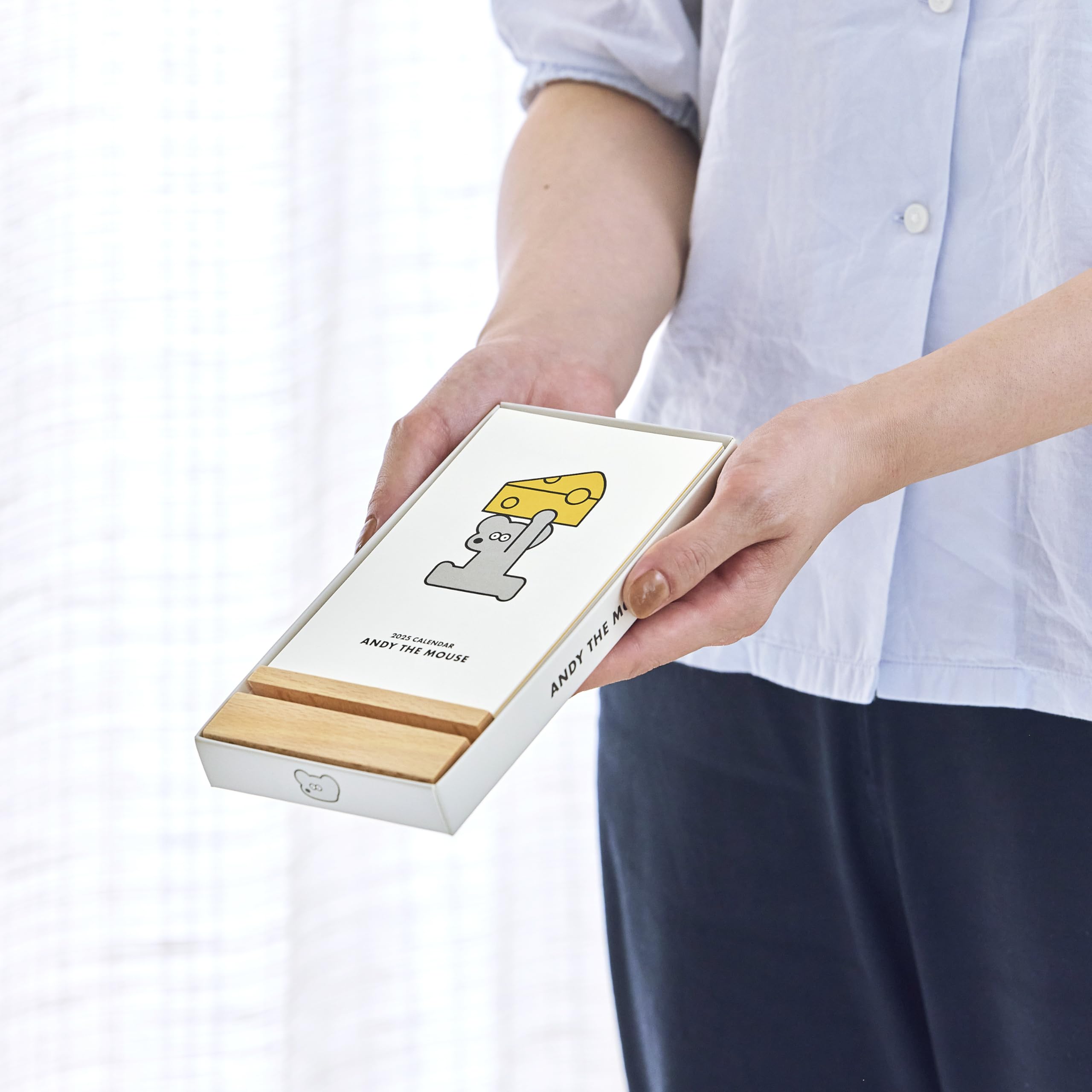 Amazon | 新日本カレンダー 2025年 カレンダー 卓上 ねずみのANDY