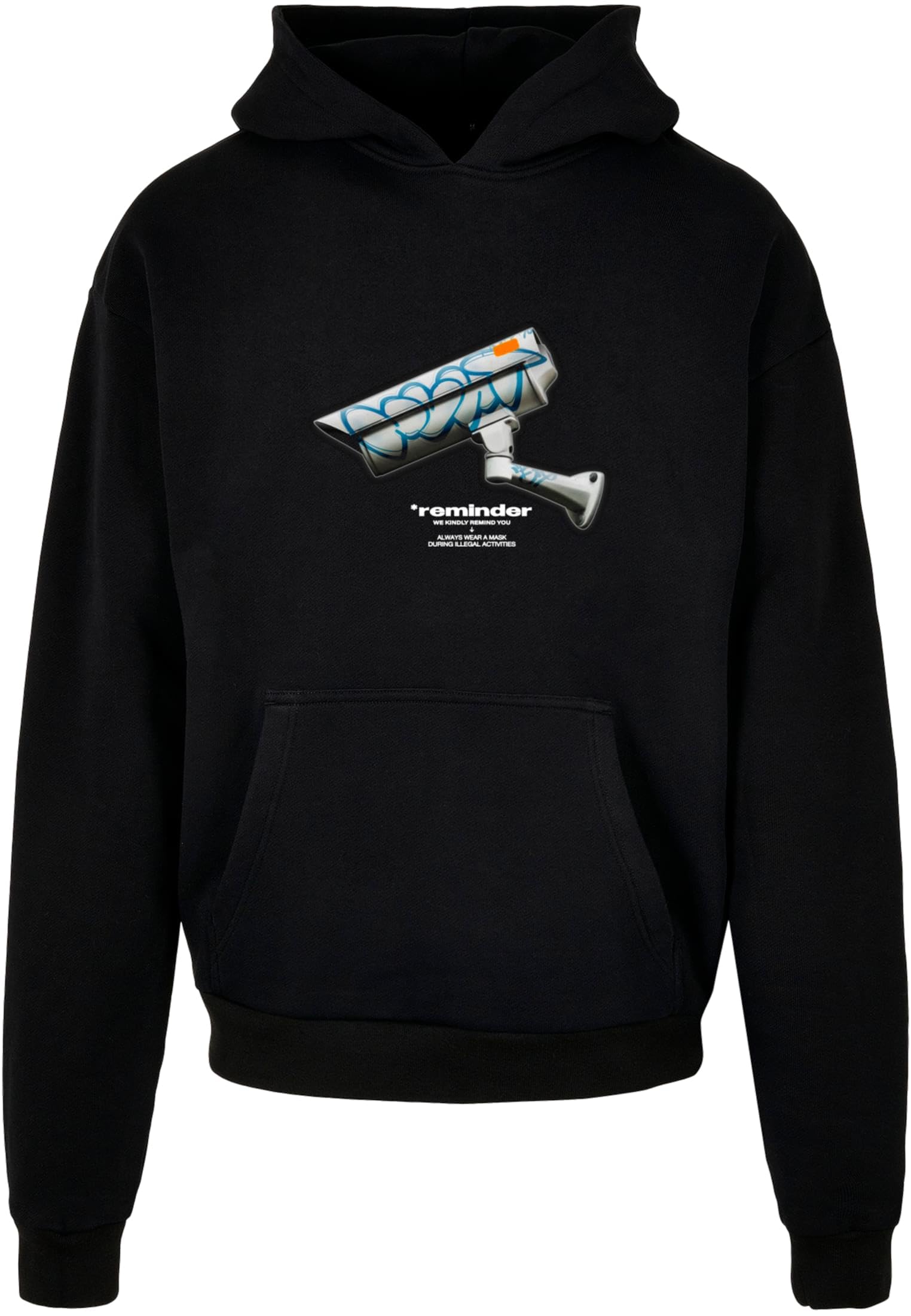 Mister Tee Bluza oversize z kapturem CCTV Ultraheavy
