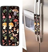 Vista 35 de Fundas para manija de refrigerador con bandera estadounidense de águila, 2 unidades, fundas ajustables para manijas de electrodomésticos, mantiene