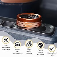 Vista 4 de Cubierta de anillo de botón interruptor de cambio de marchas para Ford Maverick 2022 2023 2024 2025, cubierta de pomo de cambio de marchas