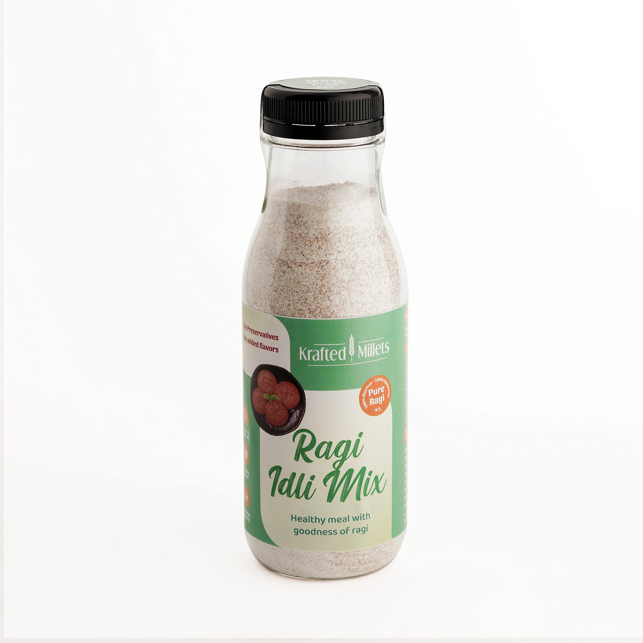 Krafted Millets Ragi Idli Rava Instant Mix – Gluten-Free, Nutritious & Easy-to-Make for Healthy Breakfast, Lightweight Diet, Fresh Packed Millet Powder – Pack of 1 Bottles (225g) (B0BPHY885B) Amazon Price History, Amazon Price Tracker