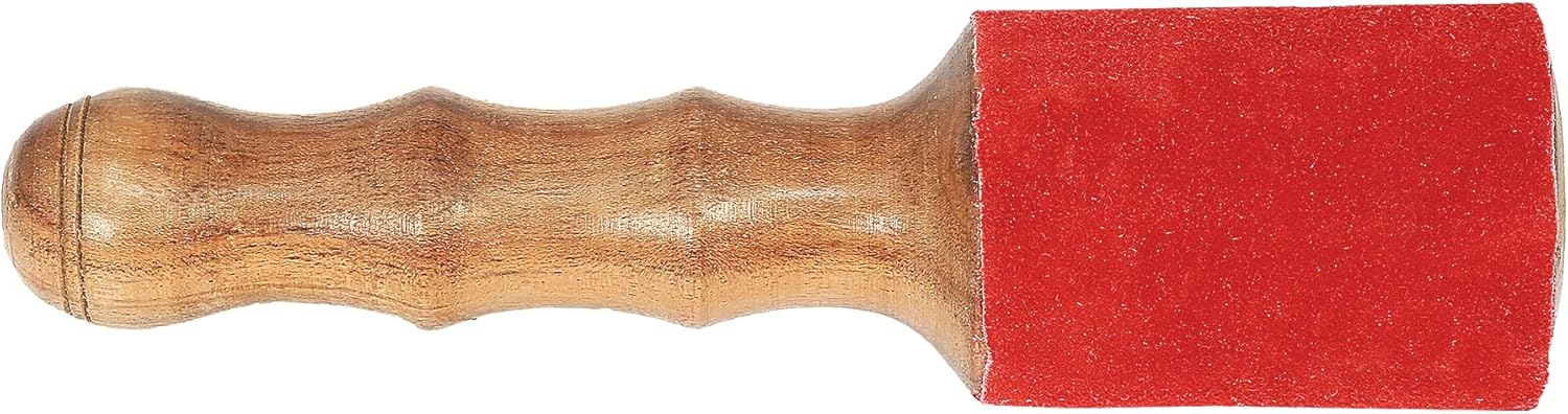 Stick or Mallet for Singing Bowl Crystal Bowl Gong, Wood with Leather or soft Felt (Leather L)