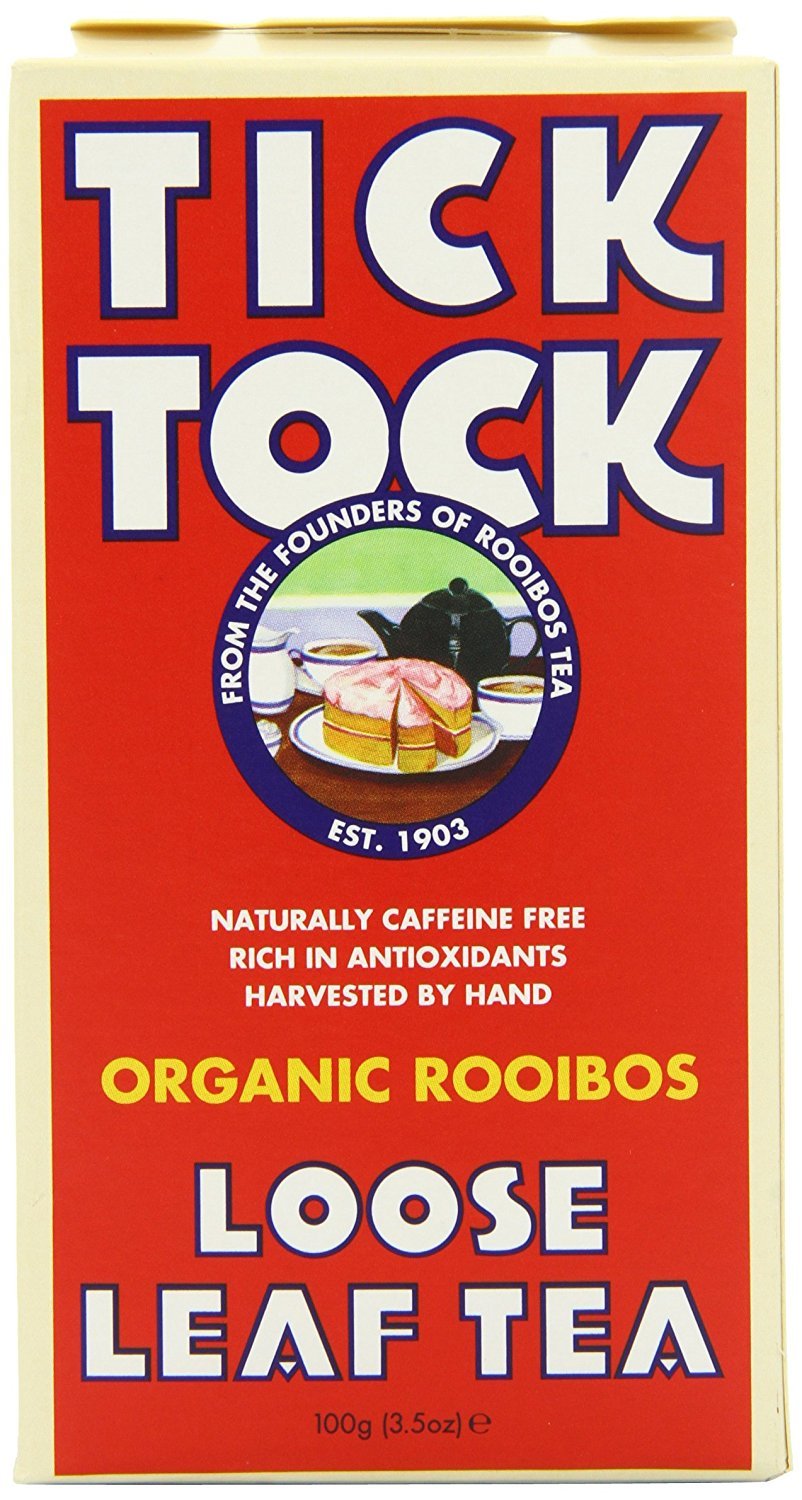 Tick Tock Organiczna herbata liściasta Rooibos 100 g (opakowanie 10), 0,2 kg